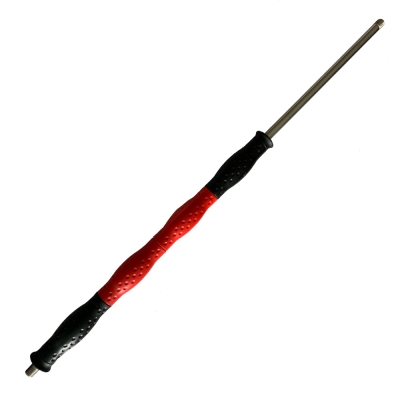 Strahlrohr ST-9.4, 1000/430 mm, Edelstahl, schwarz / rot, drehbar